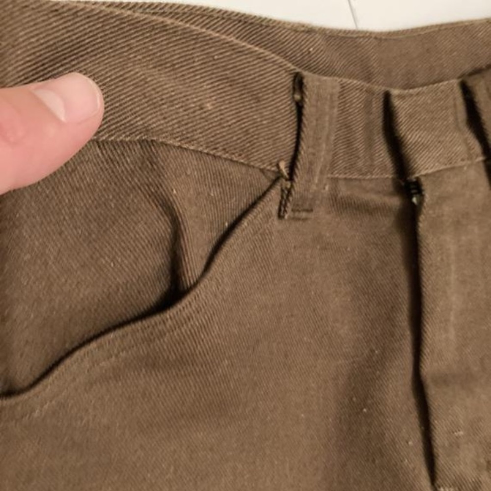 Vintage brown high waisted jeans / pants 24” - Picture 4 of 5